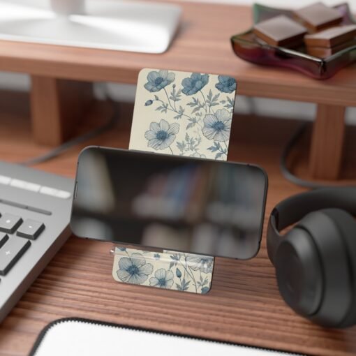 Blue Blossoms Phone Stand - Image 4