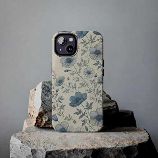 Blue Blossoms Phone Case - Image 6