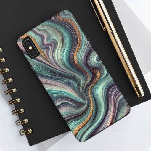 Nebula Tides Tough Phone Case - Image 4