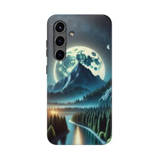 Mountain Under a Moon Tough Phone Case - Image 11