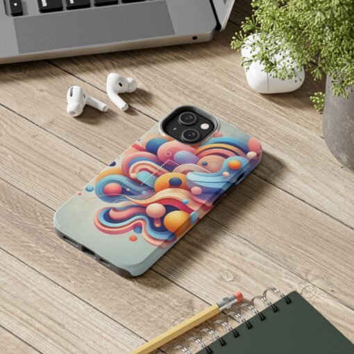 Vibrant Flow Tough Phone Case - Image 7