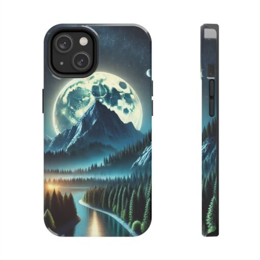 Mountain Under a Moon Tough Phone Case - Image 7