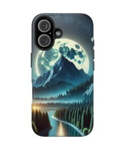 Mountain Under a Moon Tough Phone Case