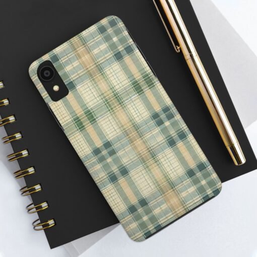 Weathered Harvest Plaid Tough Phone Case - Image 4