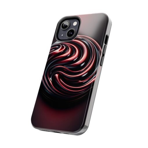 Dark Cherry Cascade Tough Phone Case - Image 7