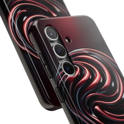 Dark Cherry Cascade Tough Phone Case - Image 12