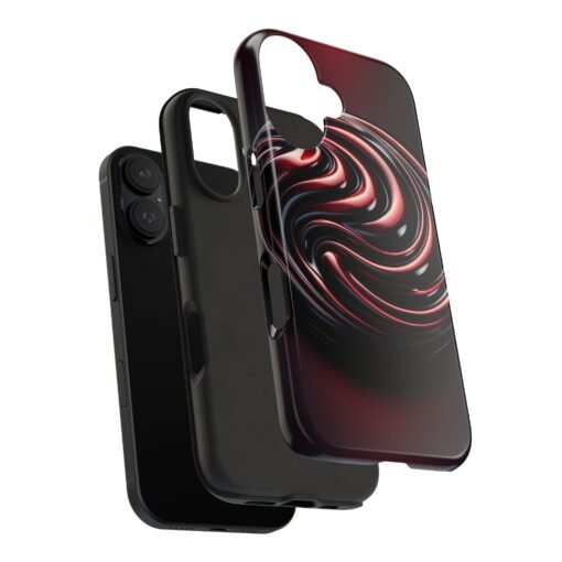 Dark Cherry Cascade Tough Phone Case - Image 3