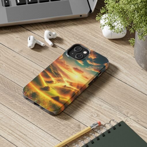 Golden Horizon Tough Phone Case - Image 7