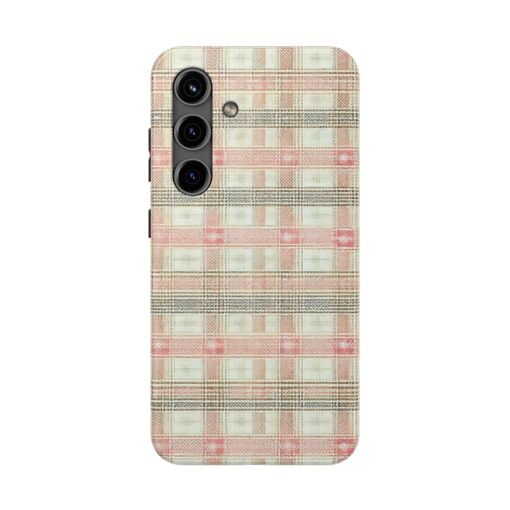 Blush Harbour Plaid Tough Phone Case - Image 11
