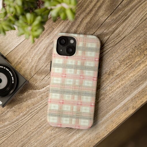 Blush Harbour Plaid Tough Phone Case - Image 10