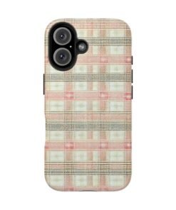 Blush Harbour Plaid Tough Phone Case