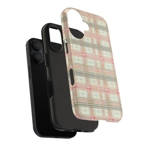 Blush Harbour Plaid Tough Phone Case - Image 3
