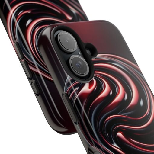 Dark Cherry Cascade Tough Phone Case - Image 2
