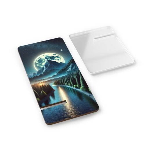 Mountain Under a Moon Phone Stand - Image 2