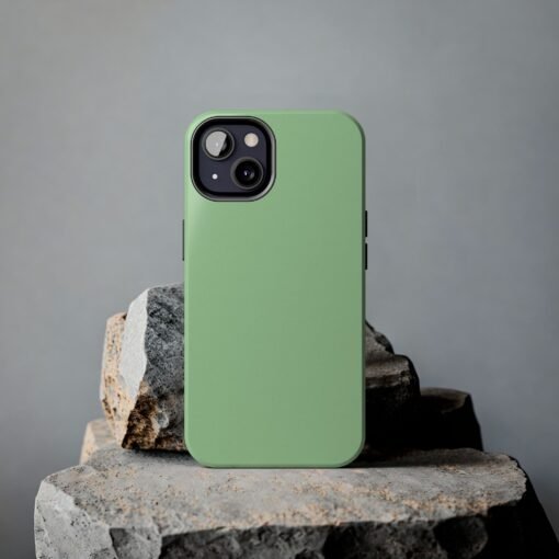 Dusty Mint Tough Phone Case - Image 6