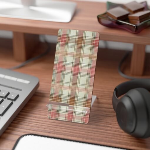 Apple Orchard Plaid Phone Stand - Image 3