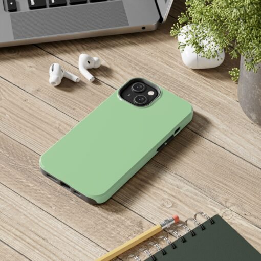 Dusty Mint Tough Phone Case - Image 8