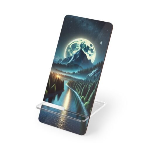 Mountain Under a Moon Phone Stand