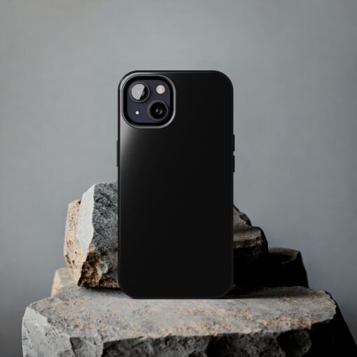 Sophisticated Black Tough Phone Case - Image 5