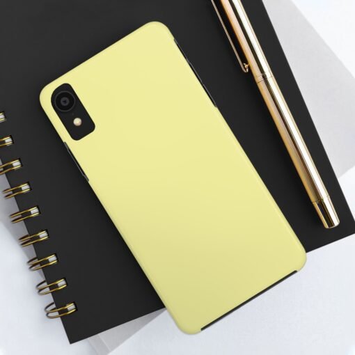 Canary Yellow Tough Phone Case - Image 3