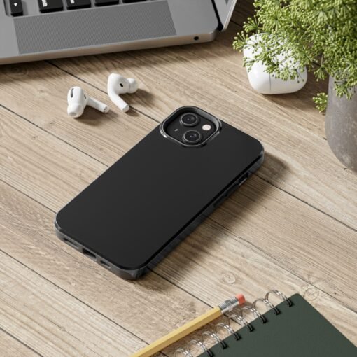 Sophisticated Black Tough Phone Case - Image 7