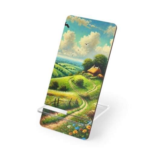 Sky Over Meadowcurve Phone Stand
