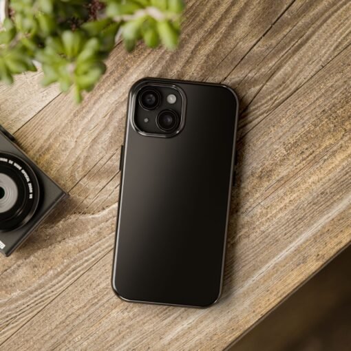 Sophisticated Black Tough Phone Case - Image 9