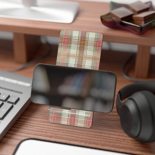 Apple Orchard Plaid Phone Stand - Image 4