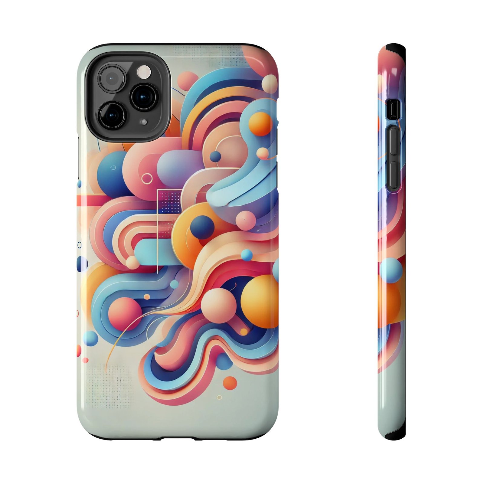 Vibrant Flow Tough Phone Case - Image 17