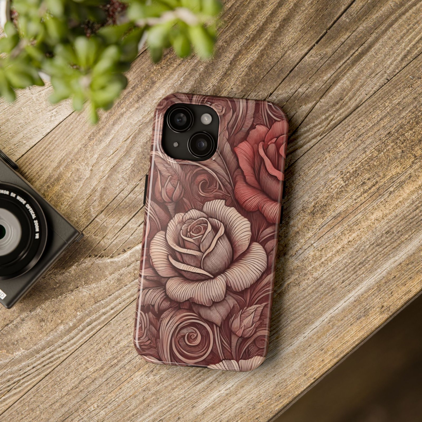 Rose Mirage Tough Phone Case - Image 5
