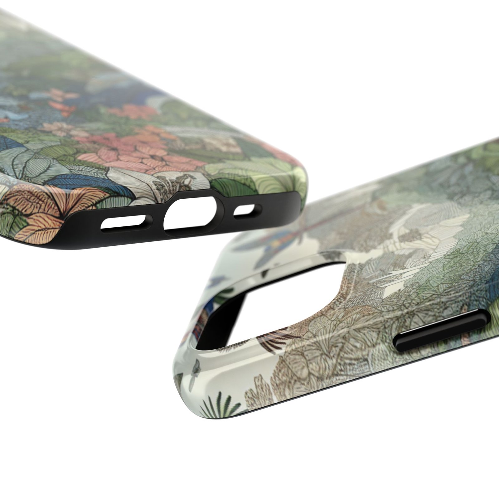 Floral Rainforest Tough Phone Case - Image 3