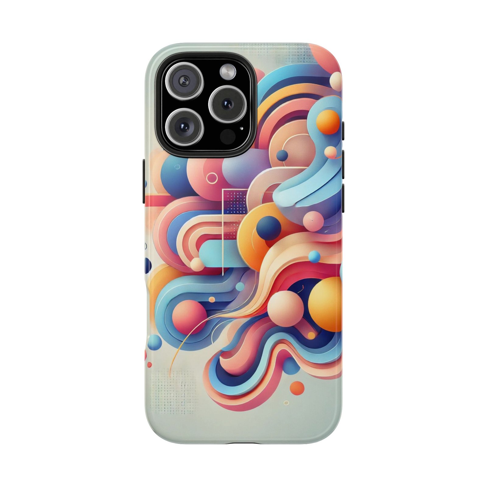 Vibrant Flow Tough Phone Case - Image 35