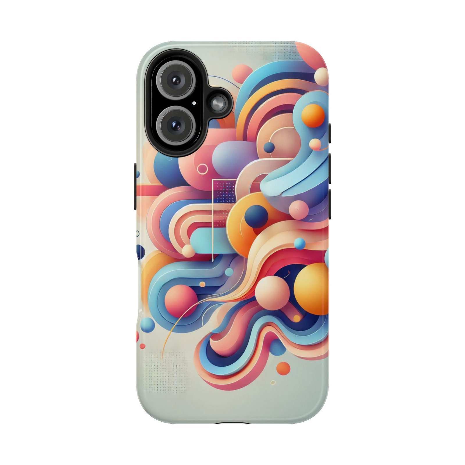 Vibrant Flow Tough Phone Case - Image 10