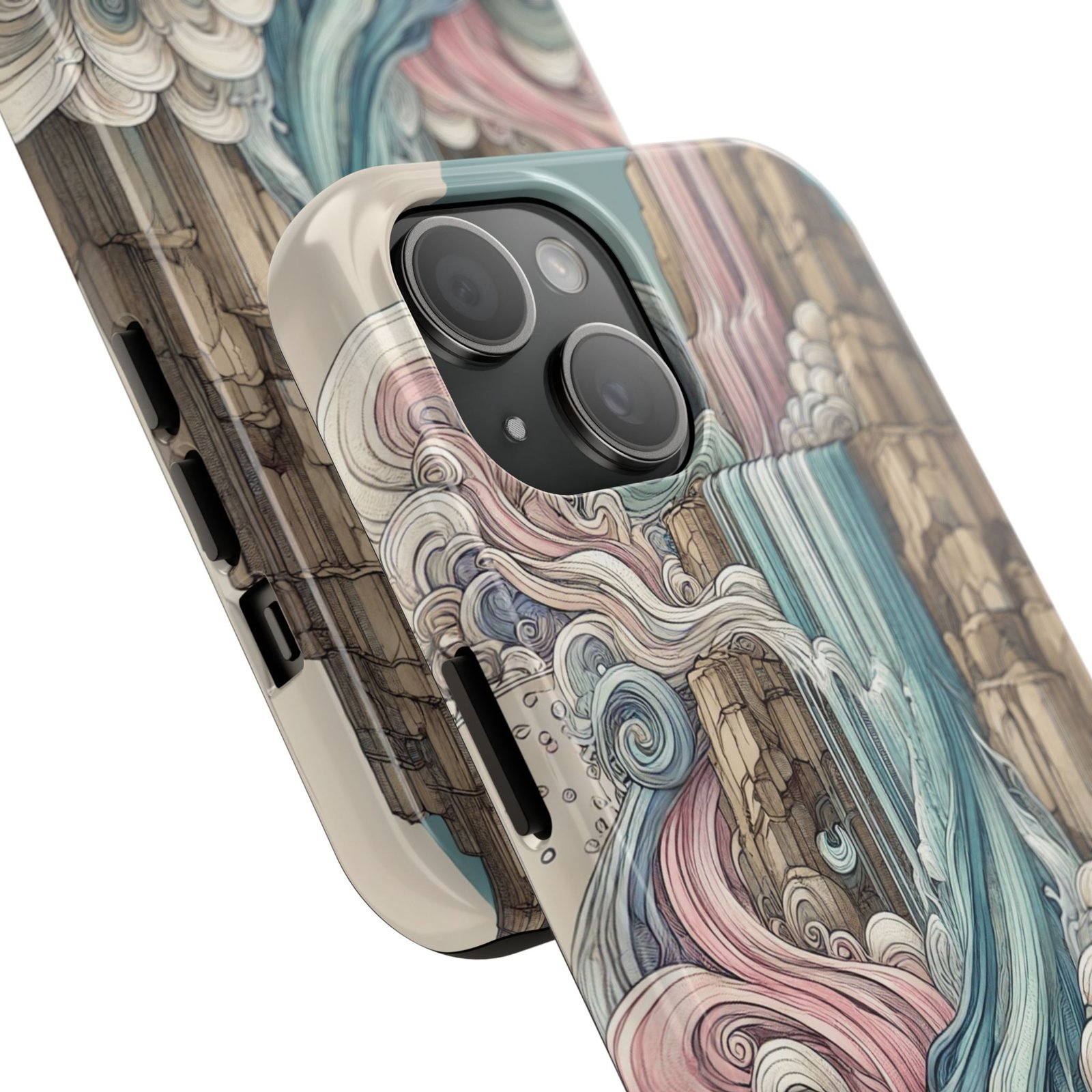 Waterfall Rush Tough Phone Case - Image 2