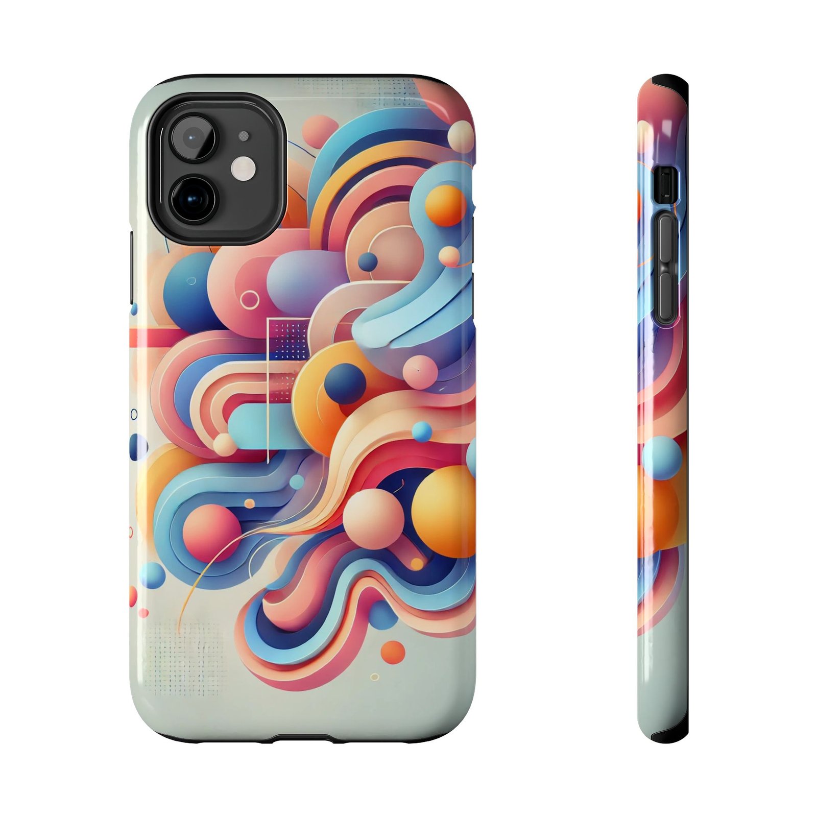 Vibrant Flow Tough Phone Case - Image 15