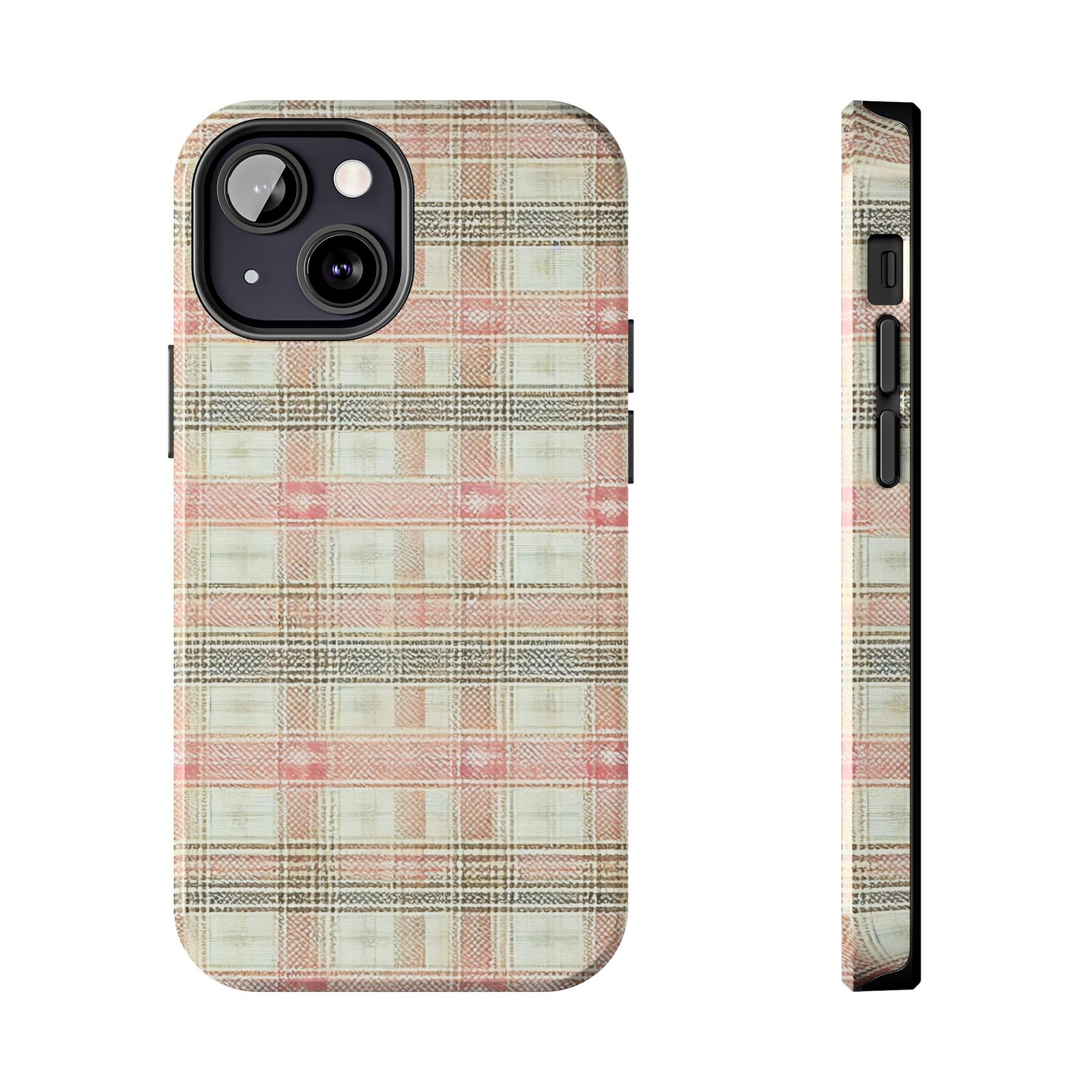 Blush Harbour Plaid Tough Phone Case - Image 22