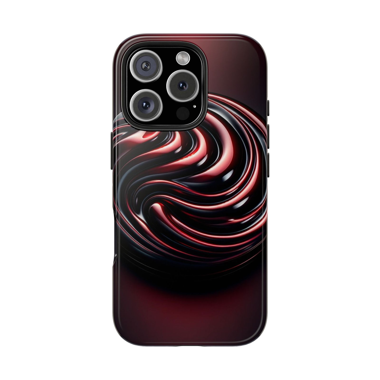 Dark Cherry Cascade Tough Phone Case - Image 34