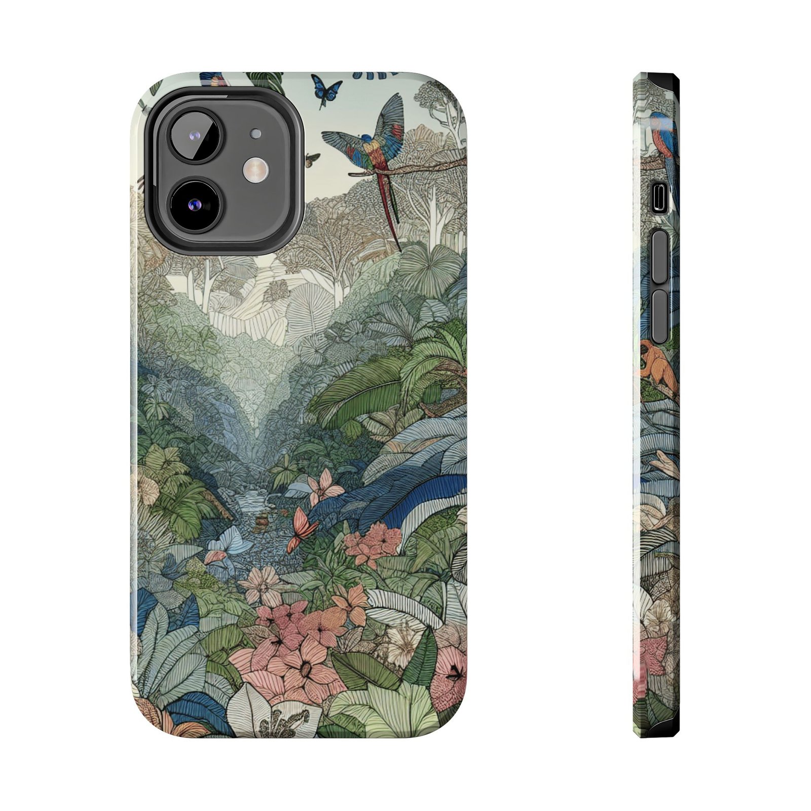 Floral Rainforest Tough Phone Case - Image 18