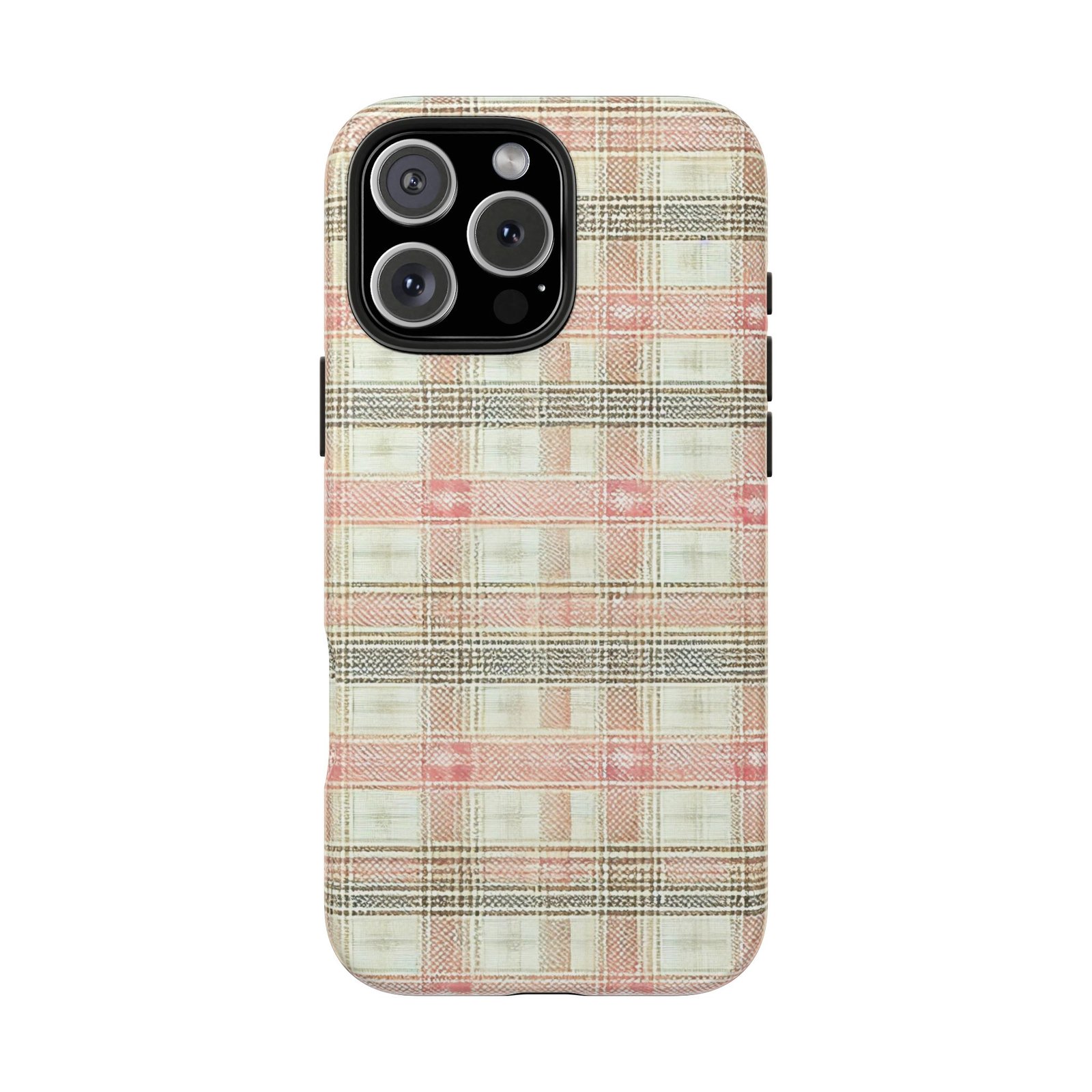 Blush Harbour Plaid Tough Phone Case - Image 35