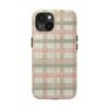 Blush Harbour Plaid Tough Phone Case