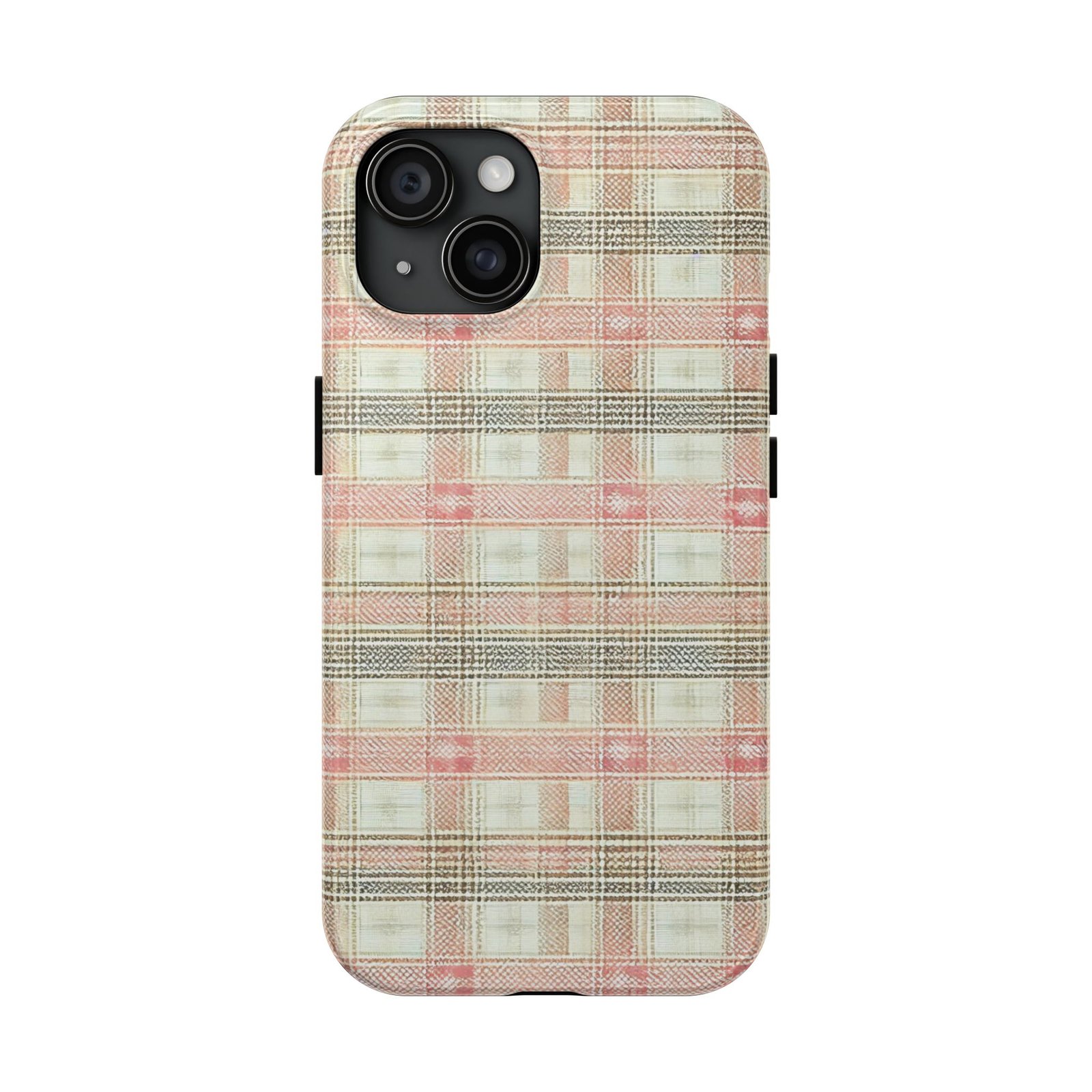 Blush Harbour Plaid Tough Phone Case