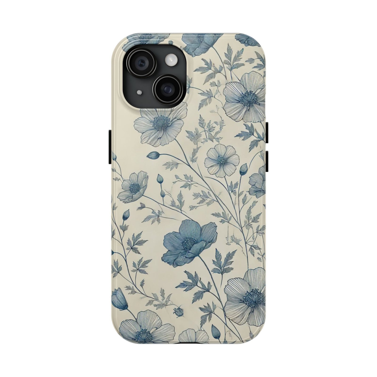 Blue Blossoms Tough Phone Case