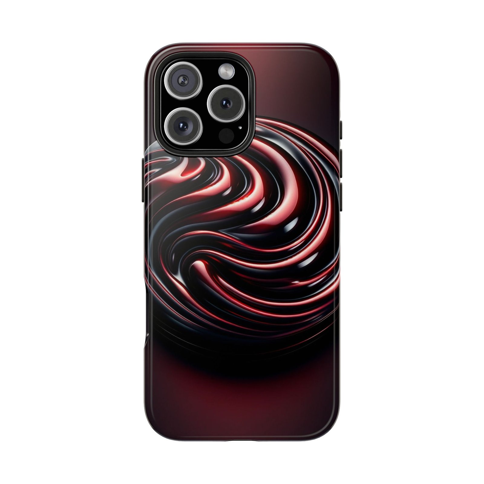 Dark Cherry Cascade Tough Phone Case - Image 35