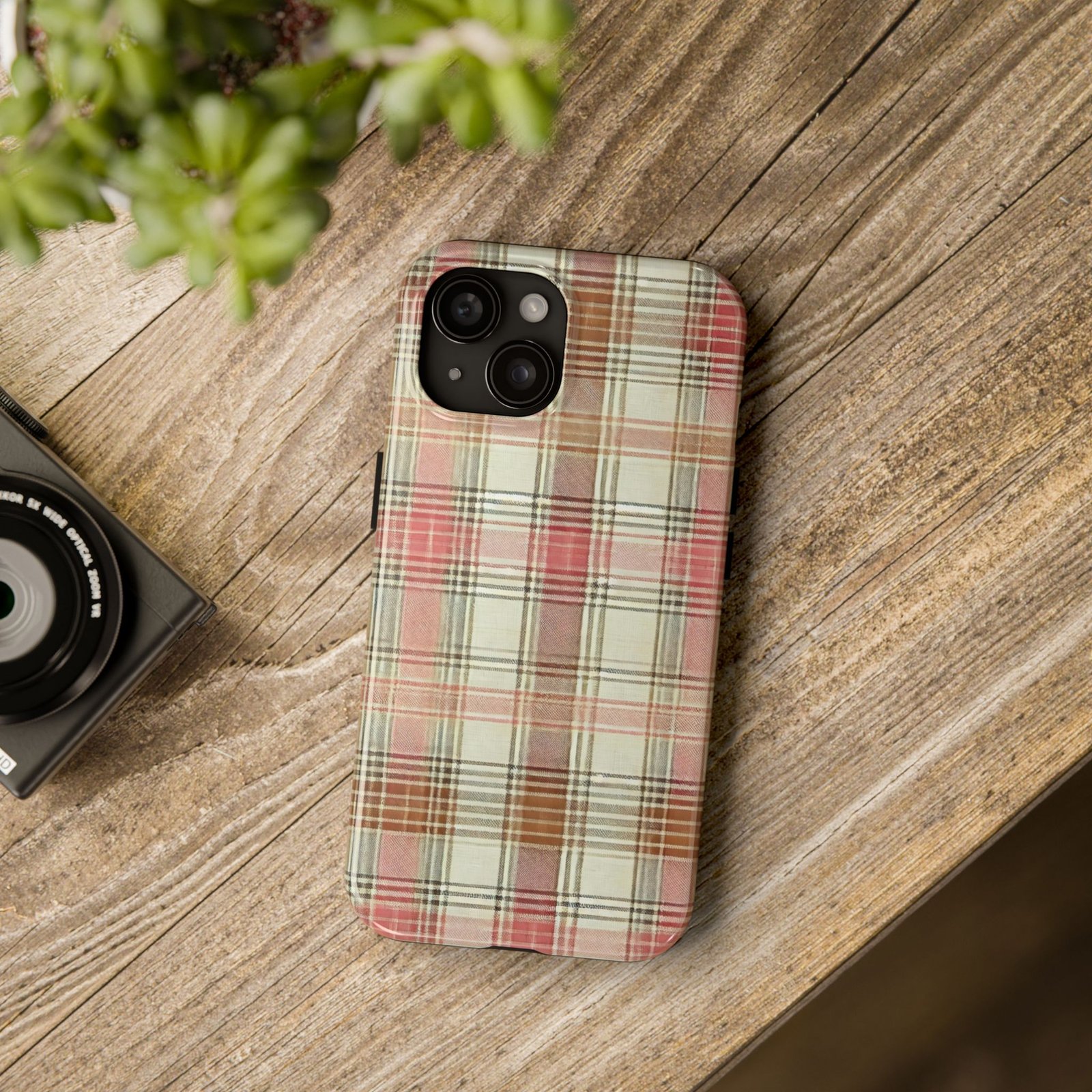 Apple Orchard Plaid Tough Phone Case - Image 5