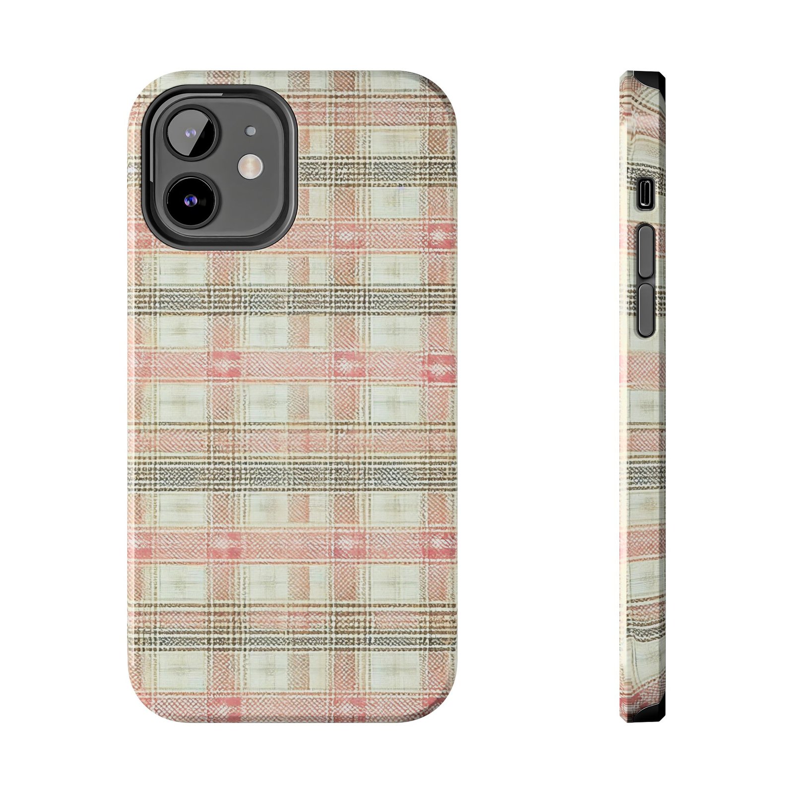 Blush Harbour Plaid Tough Phone Case - Image 18