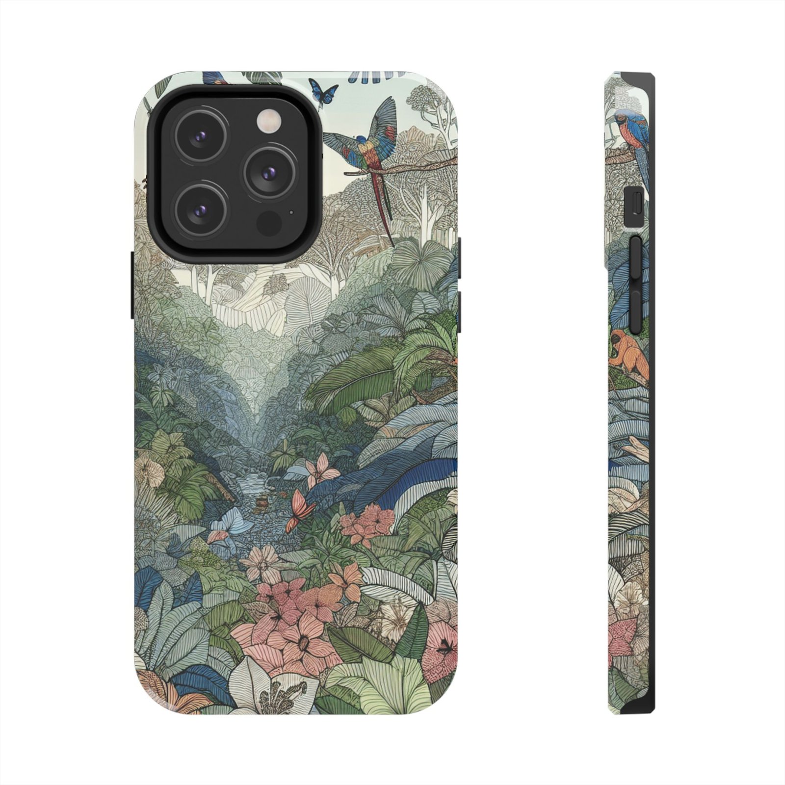 Floral Rainforest Tough Phone Case - Image 26
