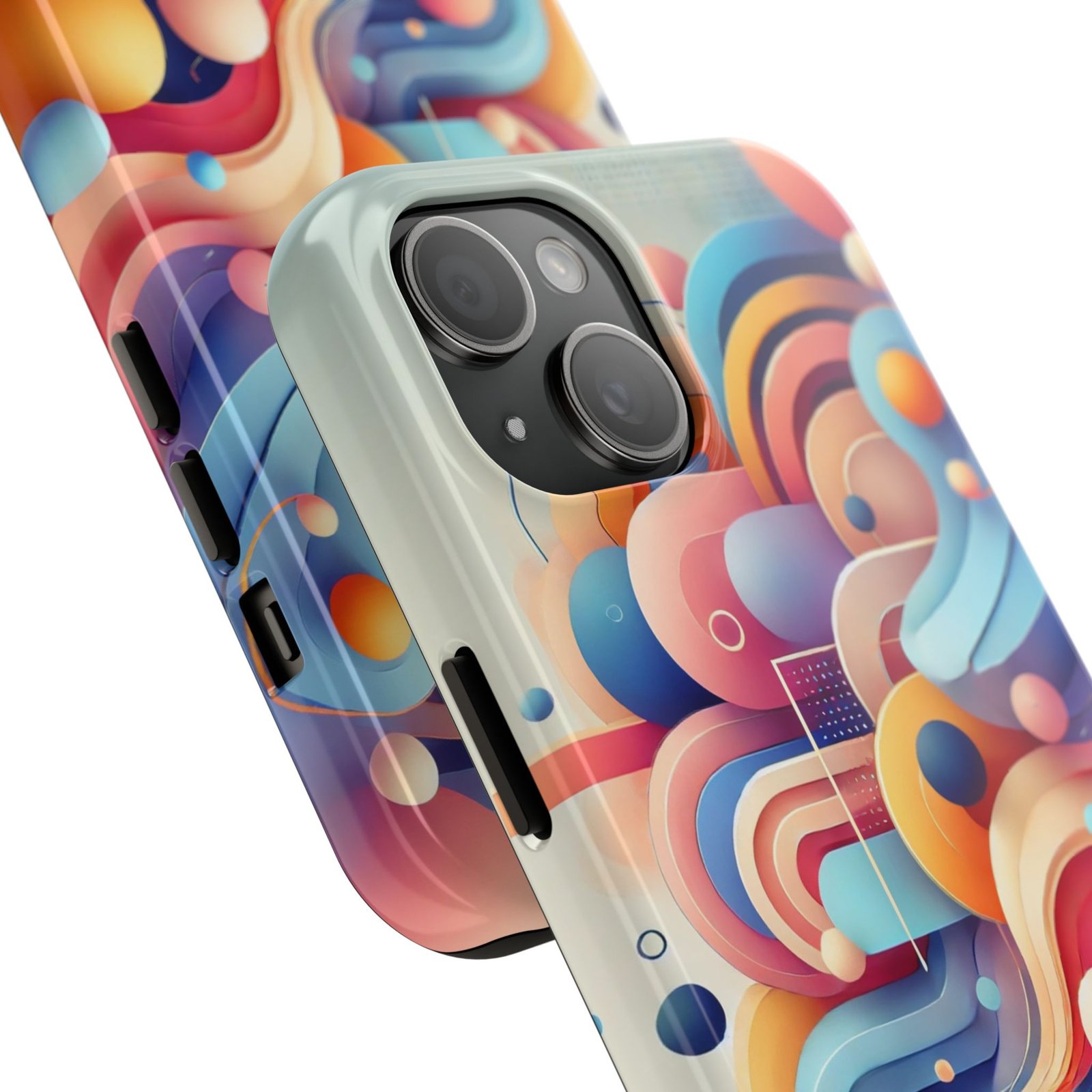 Vibrant Flow Tough Phone Case - Image 2