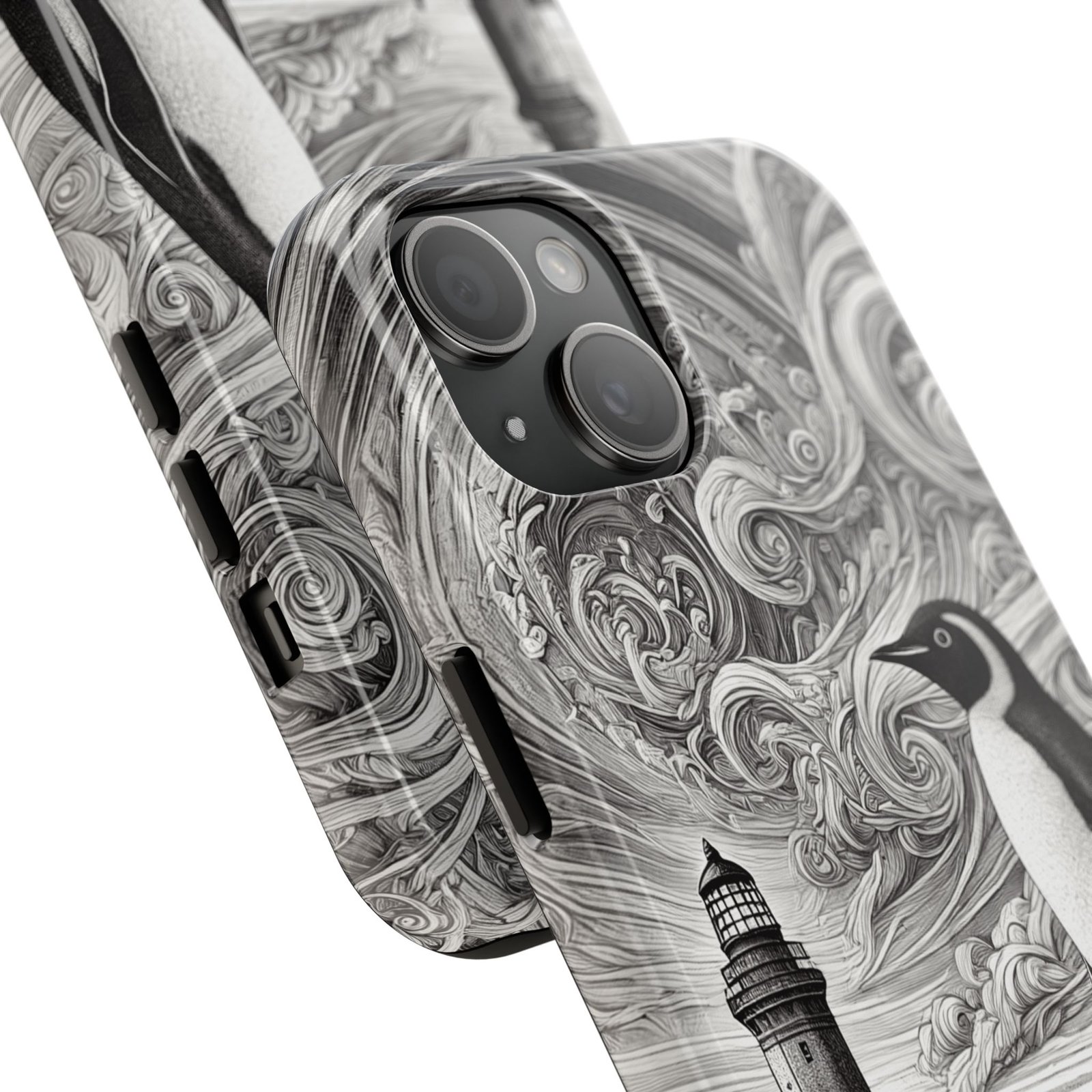 Penguin Perplexity Tough Phone Case - Image 2