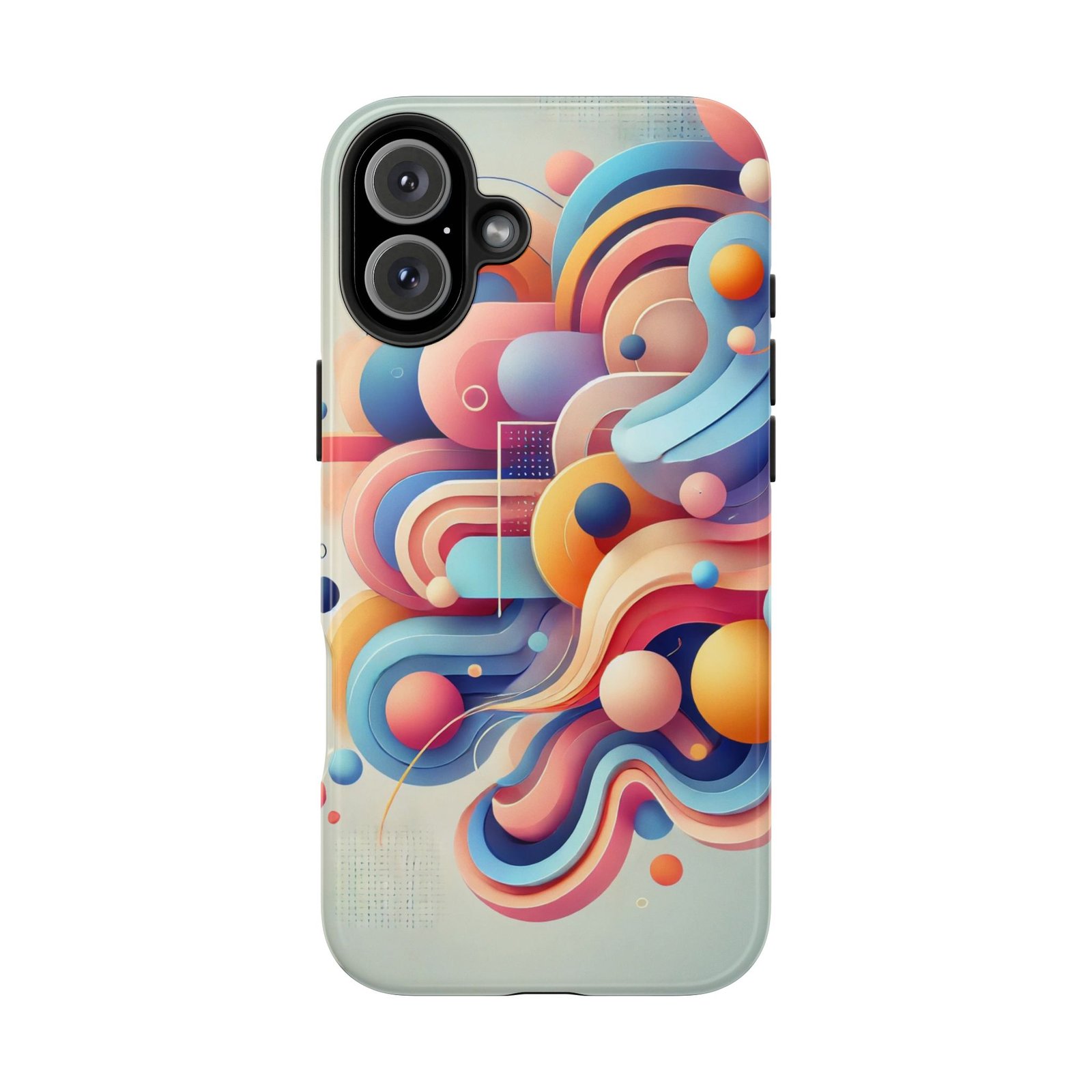 Vibrant Flow Tough Phone Case - Image 36