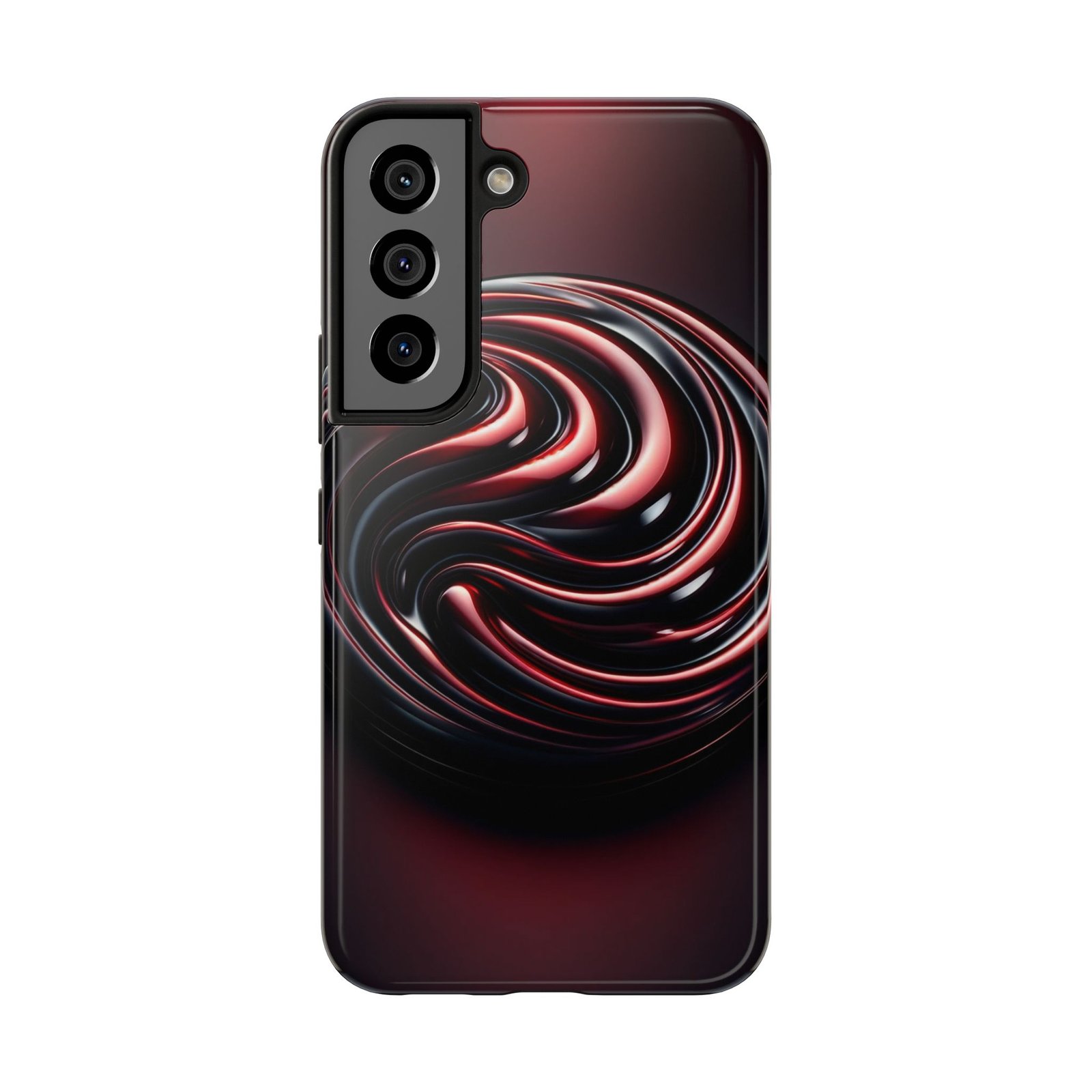 Dark Cherry Cascade Tough Phone Case - Image 32